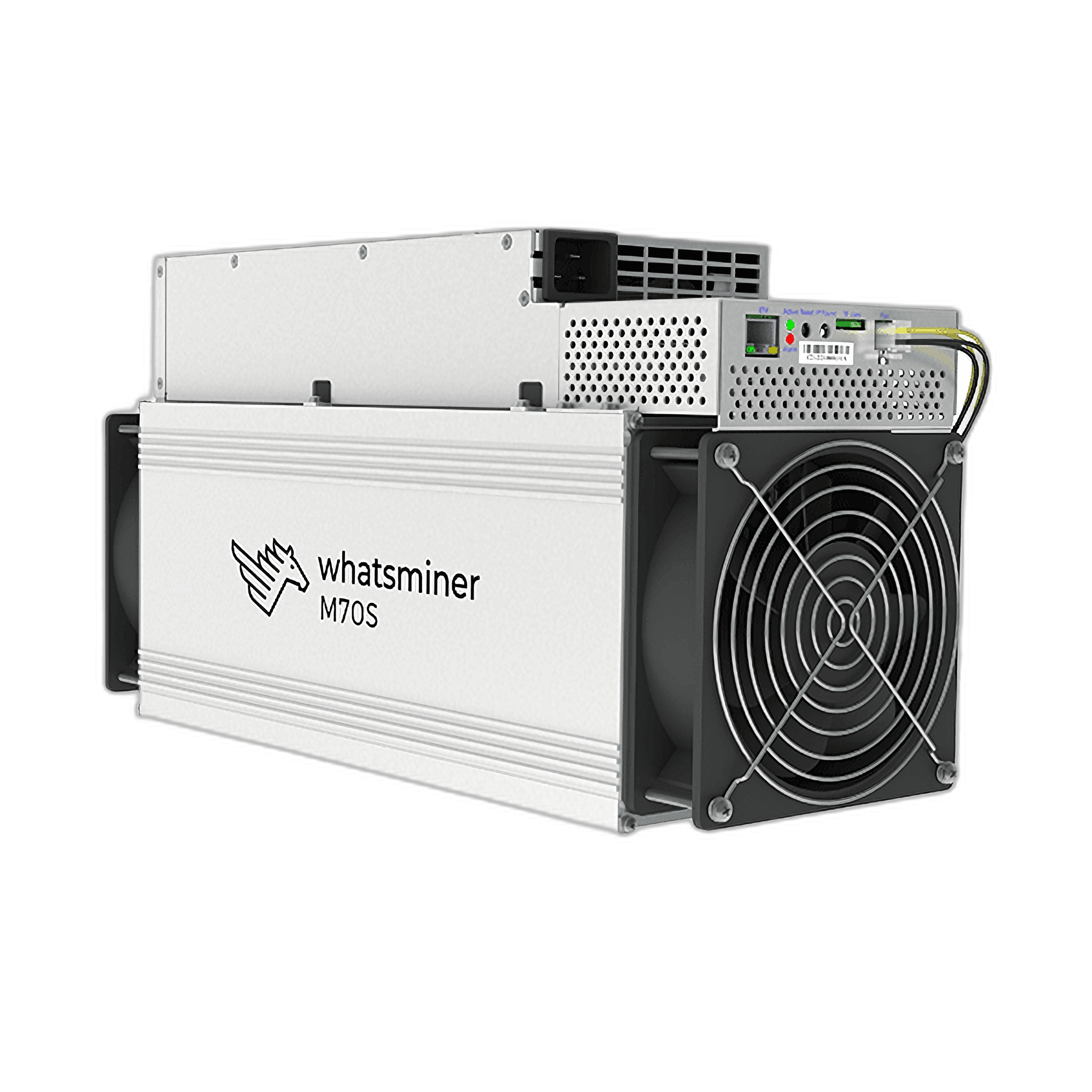 MicroBT Whatsminer M70S air-cooled ASIC bitcoin miner, 226 to 258 TH/s at 13.5 J/TH