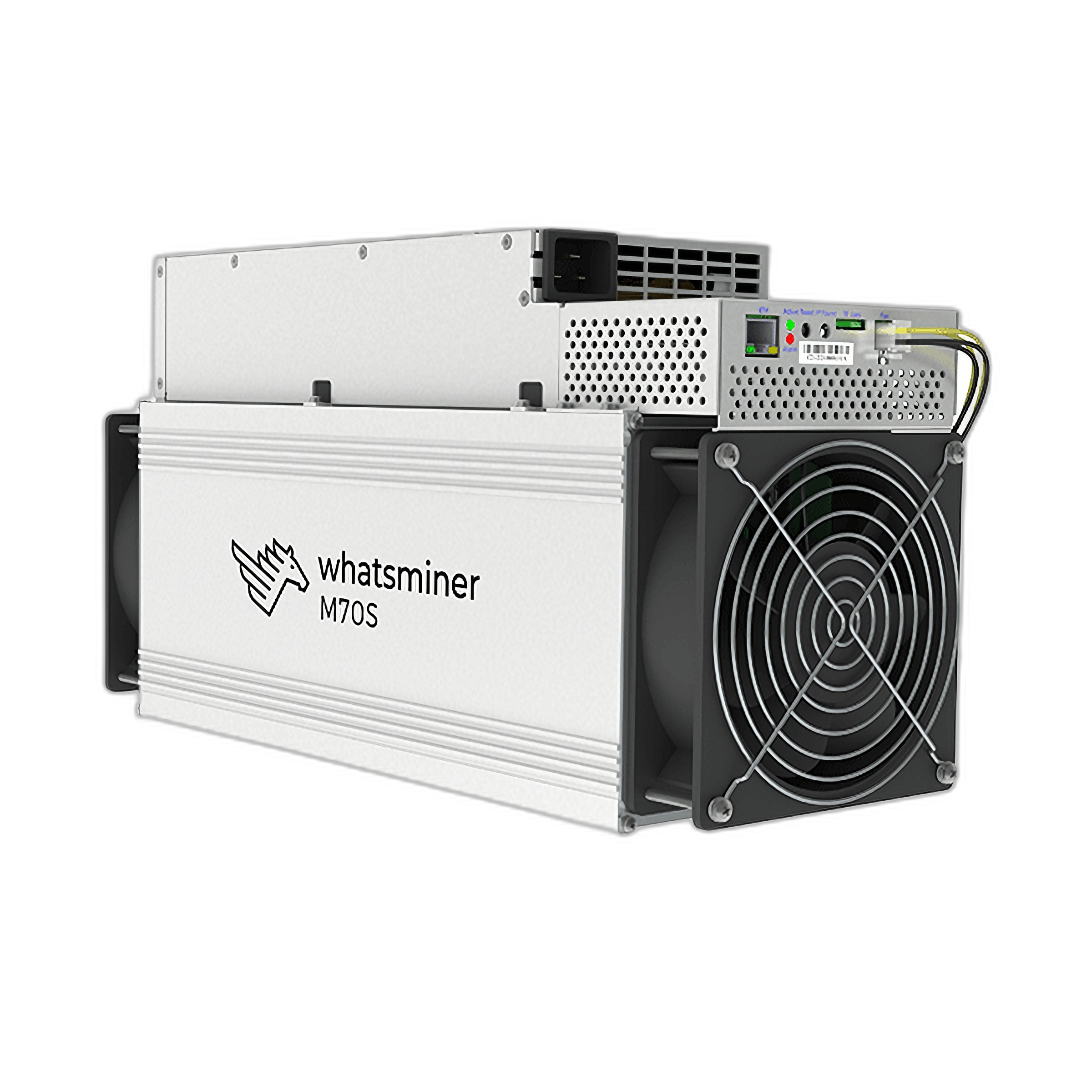 MicroBT Whatsminer M70S air-cooled ASIC bitcoin miner, 226 to 258 TH/s at 13.5 J/TH